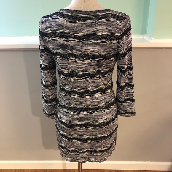 White House Black Market Chevron Tunic Sweater S - Picture 3 of 8